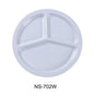 Yanco Nessico 10" 3-Compartment Plate White