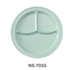 Yanco Nessico 10 1/4" 3-Compartment Plate Green