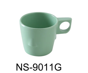 Yanco Nessico 3" Stackable Bulbous Cup 8 Oz Green