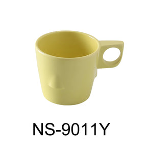 Yanco Nessico 3"X 2 3/4" Stackable Bulbous Cup 8 Oz Yellow