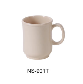 Yanco Nessico 3" X 3 5/8"H Bulbous Mug 8 Oz Tan