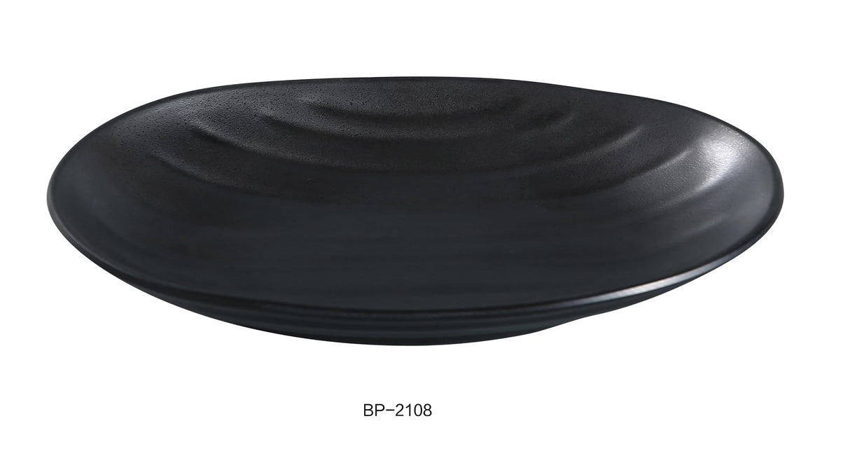 Yanco BLACK PEARL 8 1/2" X 5" OVAL DEEP PLATE