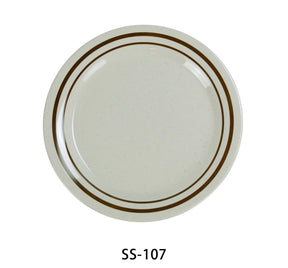 Yanco Sesame 7 1/4" Round Dinner Plate