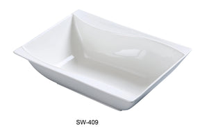 Yanco Sea Wave 9" X 6 1/2" Rectangular Bowl 25 Oz