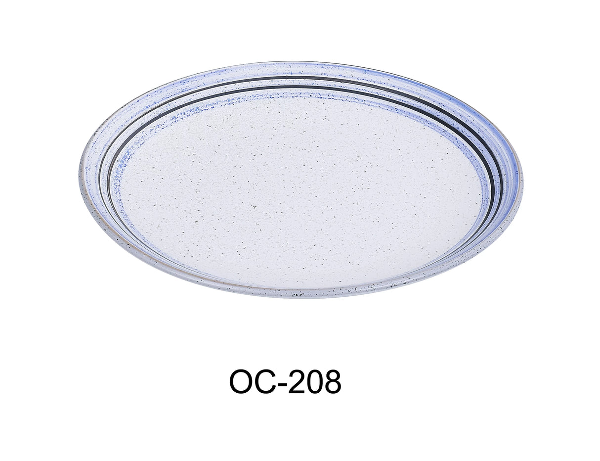 Yanco Ocean 8" X 3/4" Coupe Shape Oval Plate