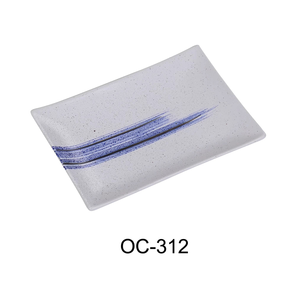 Yanco Ocean 12" X 8 1/4" X 1 1/2" Rectangular Plate