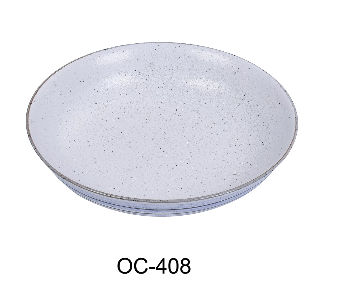 Yanco Ocean 8" X 1 1/2" Deep Soup / Salad Plate 14 Oz