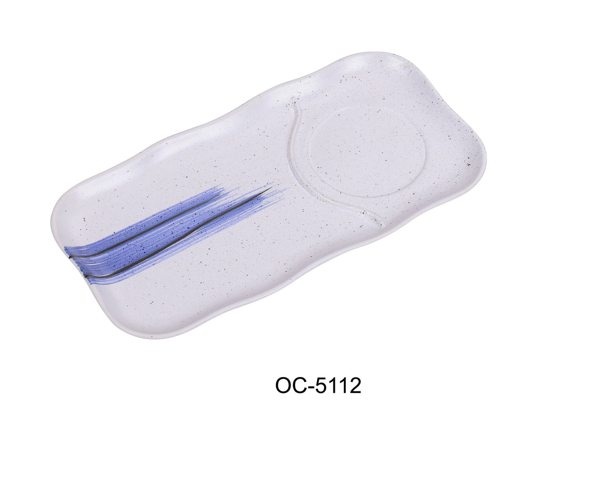 Yanco Ocean 12" X 6" Compartment Plate Matching Oc-5105