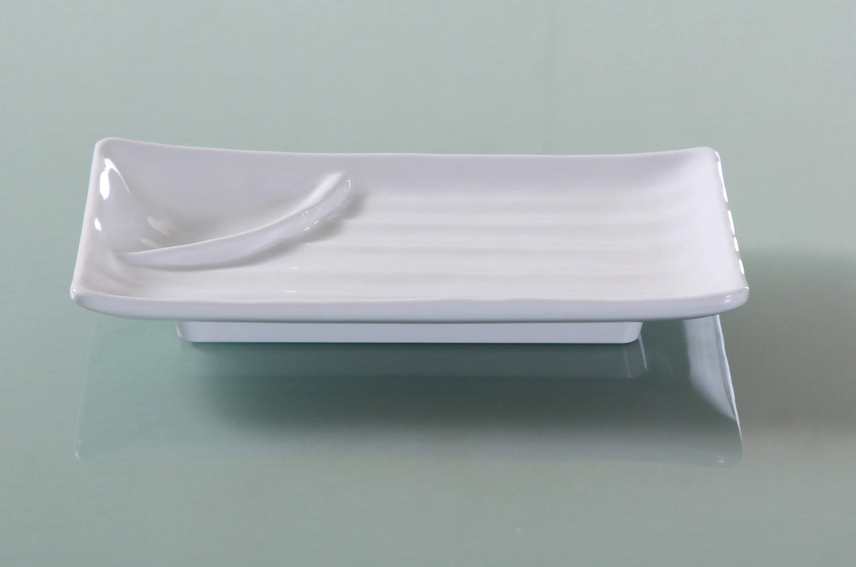 Yanco Osaka 8 3/4" X 5 1/2" Divided Rectangular Plate