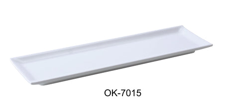 Yanco Osaka 14 1/2" X 4 1/4" Sushi Plate