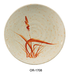 Yanco Orchis 8 1/4" Round Plate Gold Orchis