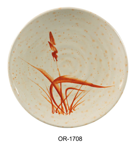 Yanco Orchis 8 1/4" Round Plate Gold Orchis