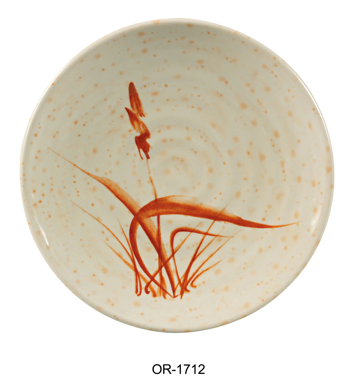 Yanco Orchis 12" Round Plate Gold Orchis