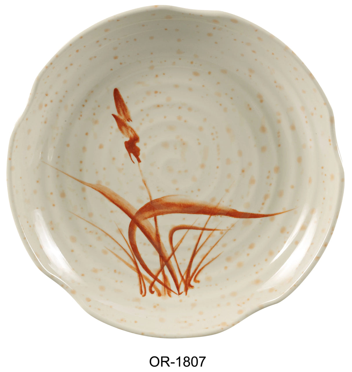 Yanco Orchis 7 1/4" Lotus Shape Plates Gold Orchis