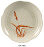 Yanco Orchis 7 1/4" Lotus Shape Plates Gold Orchis