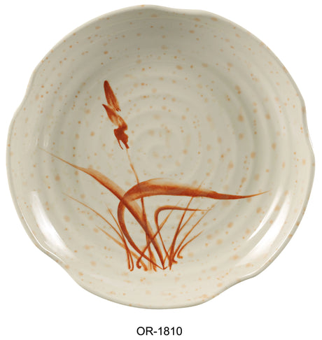 Yanco Orchis 10 1/2" Lotus Shape Plate