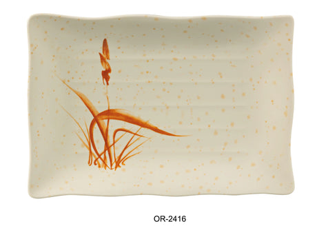 Yanco Orchis 16" X 10 1/2" Rectangular (Ripple)
