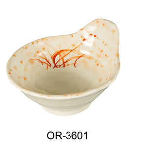 Yanco Orchis 4 1/2" Soup Bowl ( With Ear )  Gold Orchis 8 Oz