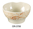 Yanco Orchis 5 1/2" Rice Bowl Gold Orchis 14 Oz