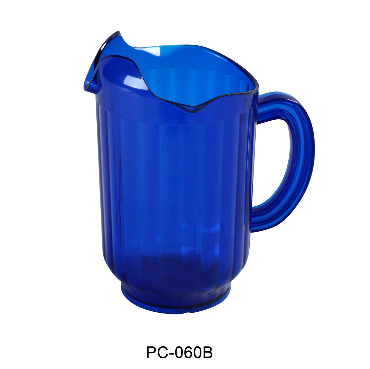 Yanco 3 Spout Plastic Pitcher Blue 60 Oz