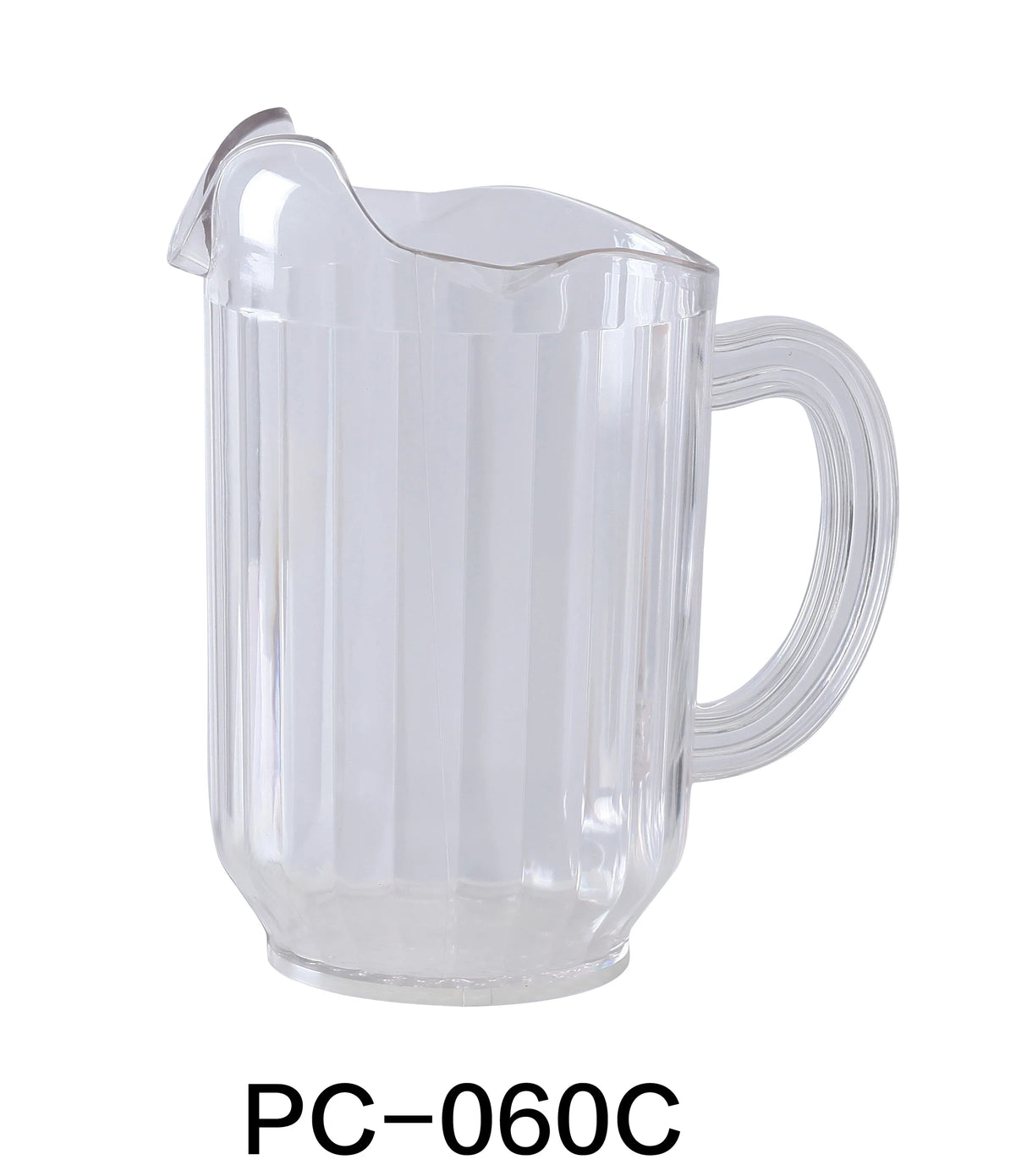 Yanco 3 Spout Plastic Pitcher Clear 60 Oz