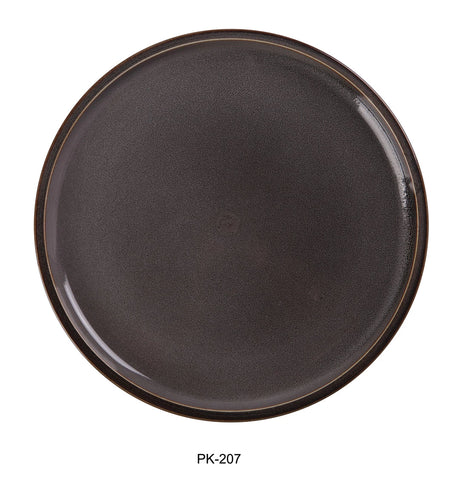 Yanco Peacock 7" X 3/4" Round Plate With Upright Rim