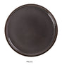 Yanco Peacock 12" X 1" Round Plate With Upright Rim