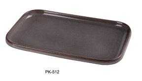 Yanco Peacock 12" X 7 1/2" X 1" Rectangular Sushi Plate