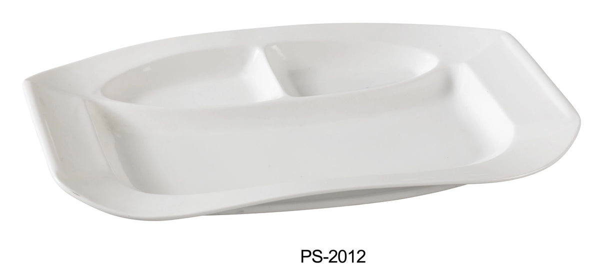 Yanco Piscataway 12" X 8 1/2" 3-Compartment
