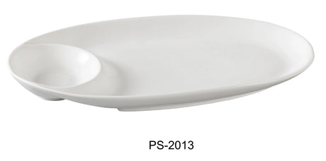 Yanco Piscataway 13" X 7" Oval Compartment