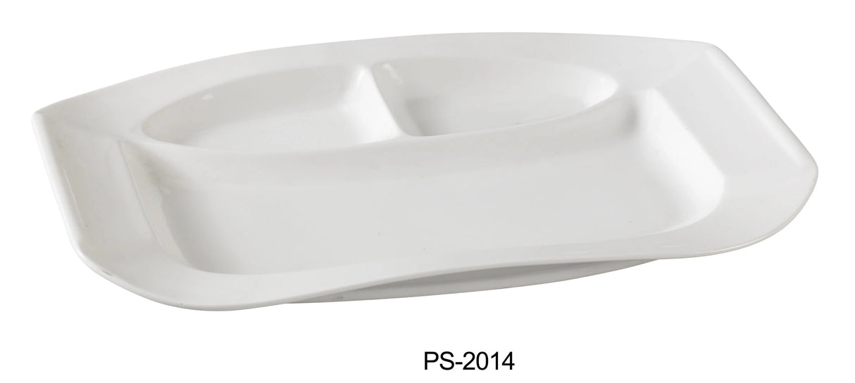 Yanco Piscataway 14 1/2" X 9 1/2" 3-Compartment