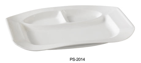 Yanco Piscataway 14 1/2" X 9 1/2" 3-Compartment