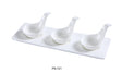Yanco Piscataway Three 2" Spoon With 10 1/2" X 3 1/2" Tray 2 Oz Each