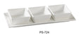 Yanco Piscataway Three 3" Square Bowl With 11" X 4 1/4" Tray 3 Oz Each