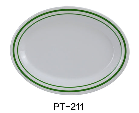 Yanco Pine Tree 11 1/2" X 8" Oval Platter
