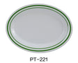 Yanco Pine Tree 11 1/2" X 8" Oval Platter 3/4" Deep