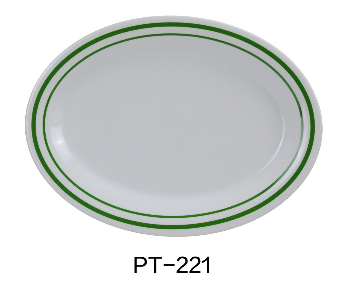 Yanco Pine Tree 11 1/2" X 8" Oval Platter 3/4" Deep