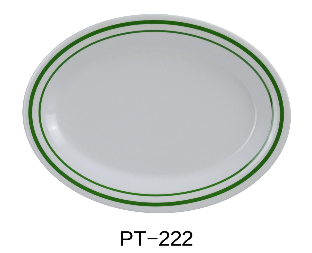 Yanco Pine Tree 12" X 9" Oval Platter 1 1/4" Deep