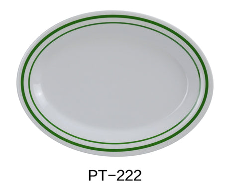 Yanco Pine Tree 12" X 9" Oval Platter 1 1/4" Deep