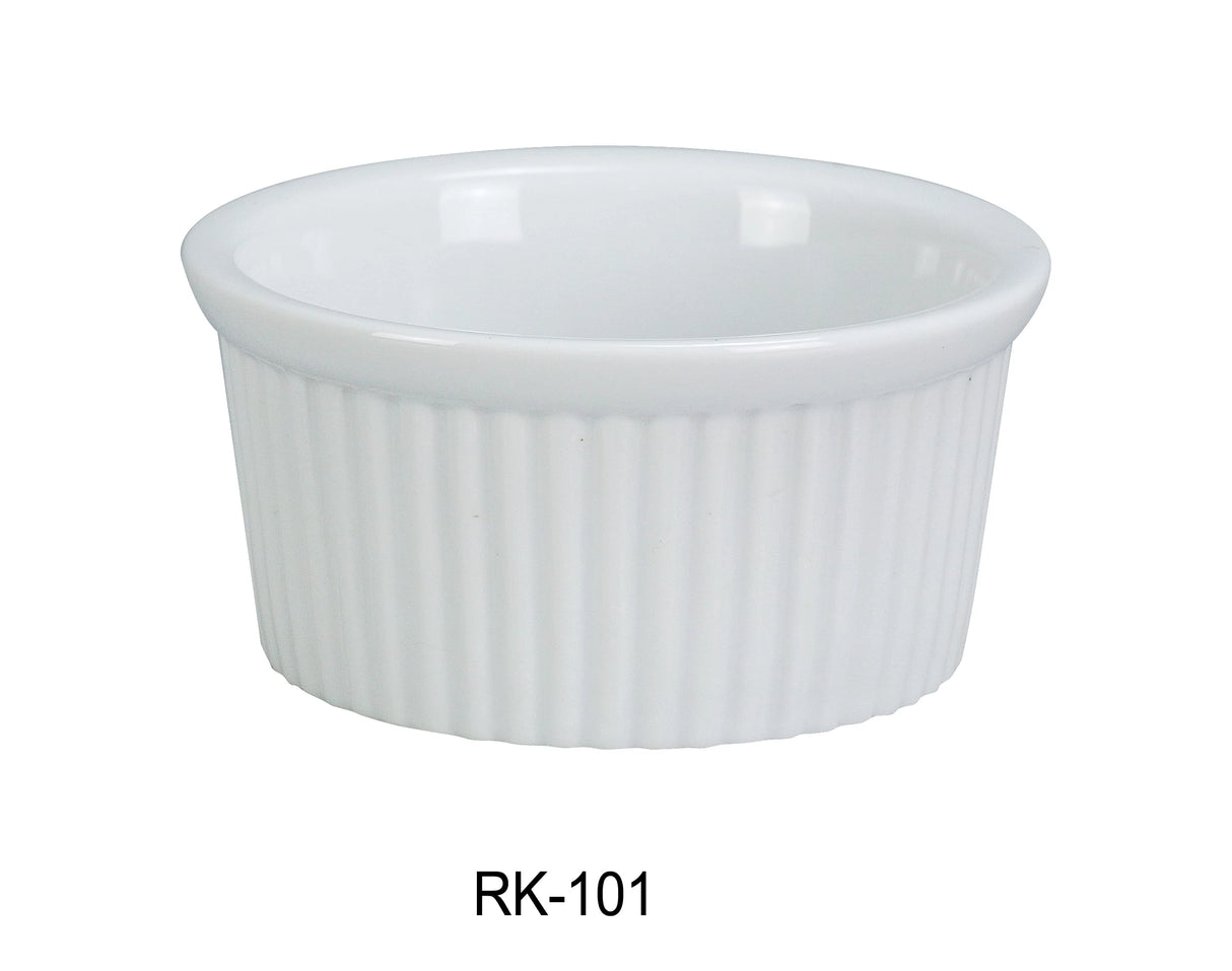 Yanco RK-101	2 1/4" X 1"H RAMEKIN FLUTED 1 OZ