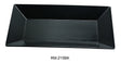 Yanco Rome-Black 10" X 6" Rectangular Plate Black