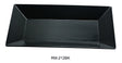 Yanco Rome-Black 12" X 7 1/2" Rectangular Plate Black