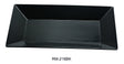 Yanco Rome-Black 16" X 9 1/2" Rectangular Plate Black
