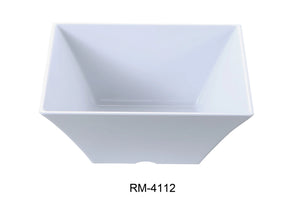 Yanco Rome 12" X 5"H Square Bowl 8 Qt