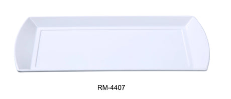 Yanco Rome 13 3/4" X 6 1/2" Rectangular Plate