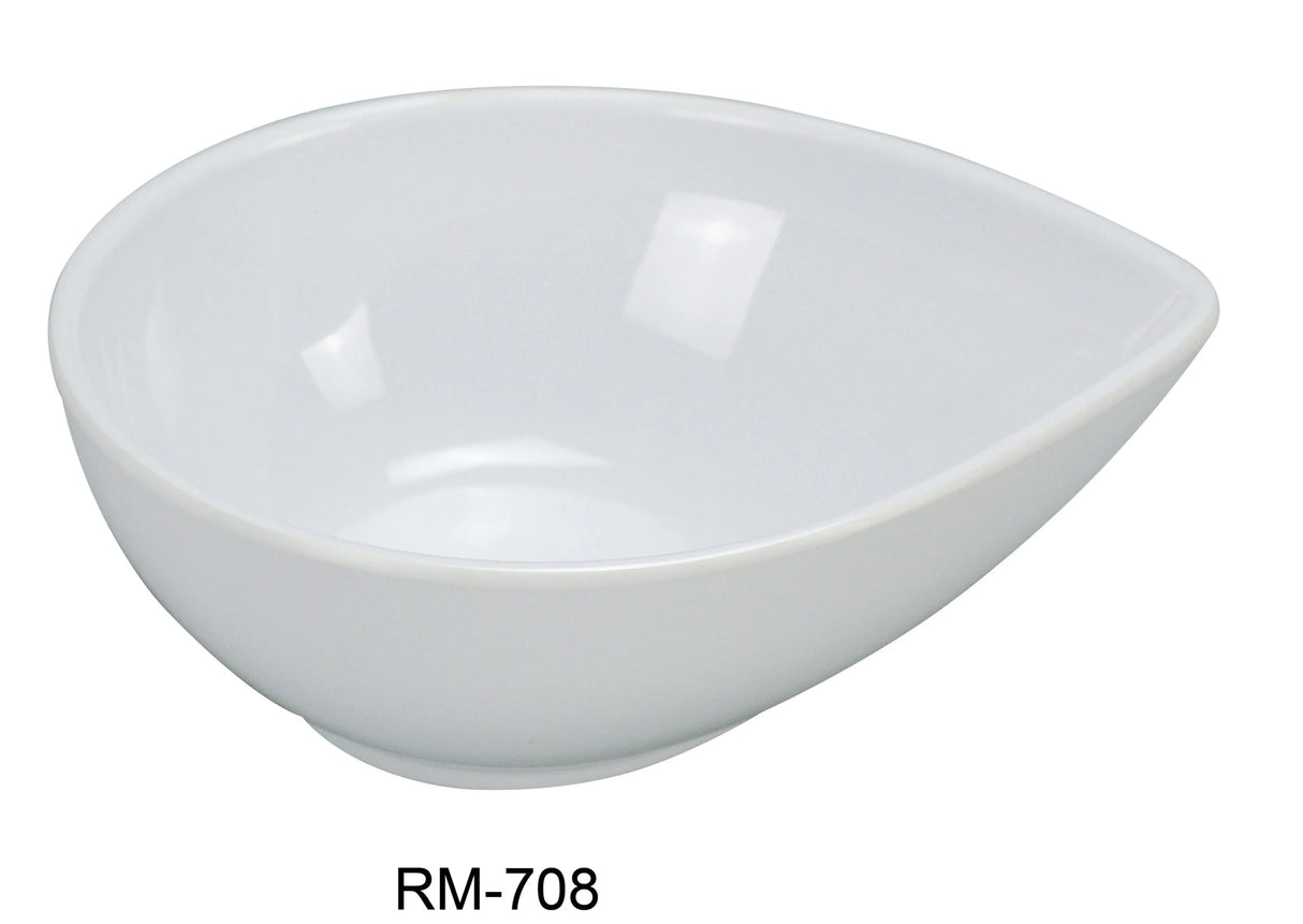 Yanco Rome 8" X 6" X 2 3/4" Waterdrop Shape Bowl 26 Oz 