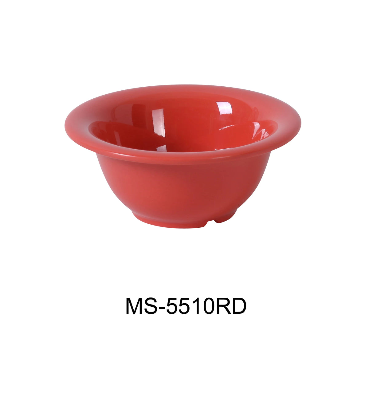 Yanco MILE STONE  5 3/8" X 2 1/4"H SOUP BOWL - 10 OZ ORANGE RED