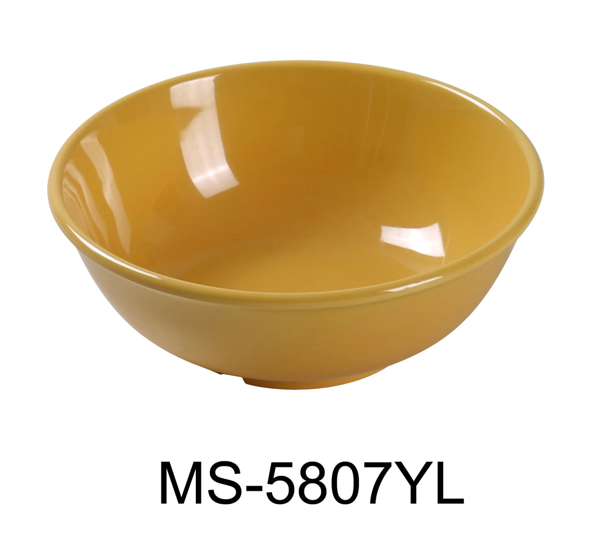 Yanco MILE STONE  7 1/2" X 2 3/4"H SALAD BOWL - 24 OZ YELLOW