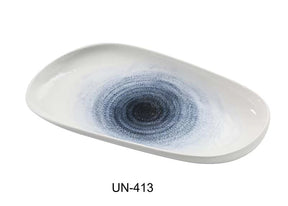 Yanco Universe 13 1/2" X 7 1/2" X 1 1/2" Deep Oval Plate 24 Oz