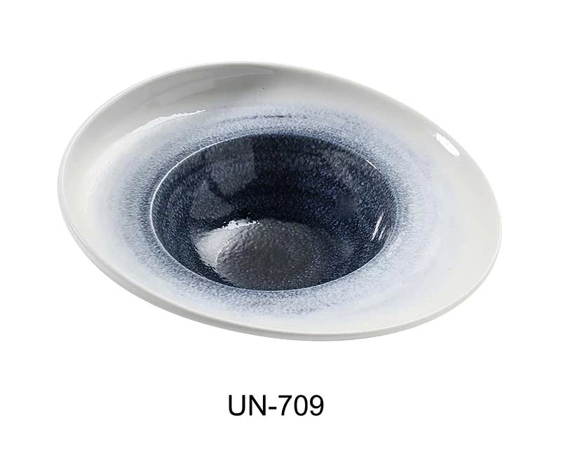 Yanco Universe 9 1/2" X 8 1/4" X 3" Dessert Plate 10 Oz